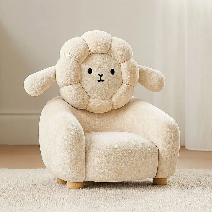 Little Lamb Kids Chair - Cream - With 2-Year Warranty