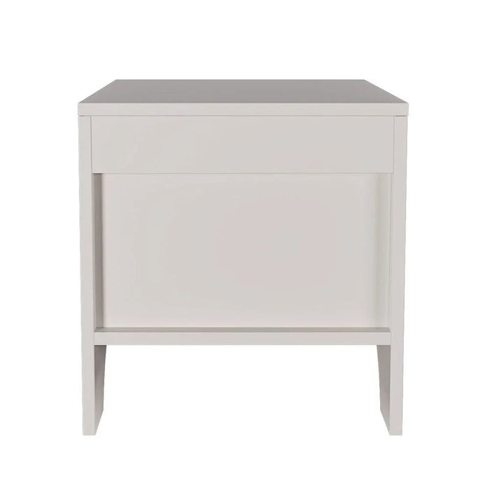 Caramel 1-Drawer Nightstand - White + Brown - With 5-Year Warranty