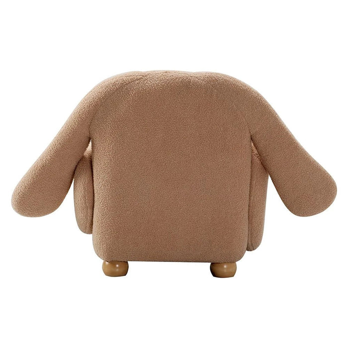 Floppy Ears Kids Chair-Light Beige+White