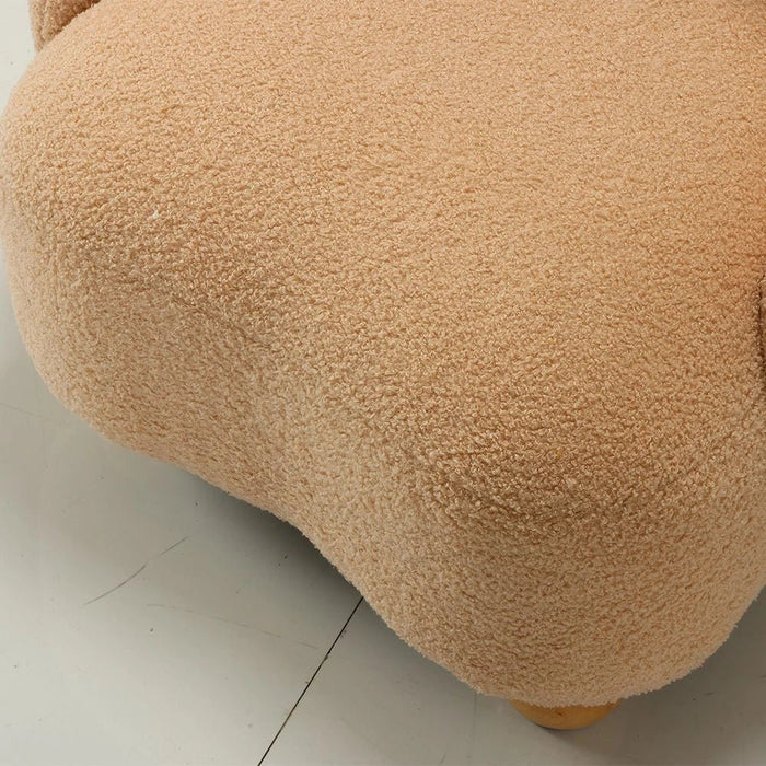 Floppy Ears Kids Chair-Light Beige+White