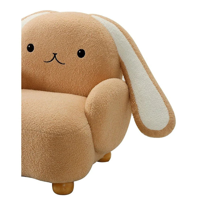 Floppy Ears Kids Chair-Light Beige+White