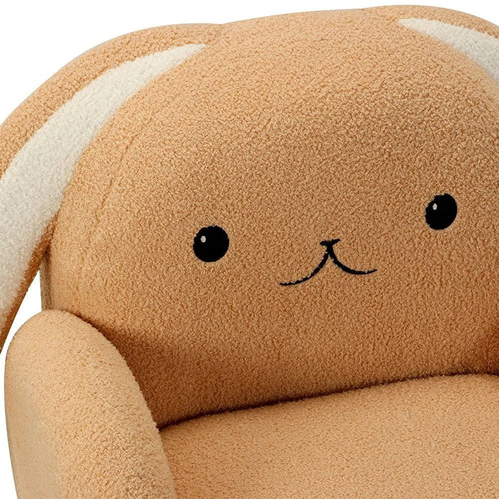 Floppy Ears Kids Chair-Light Beige+White