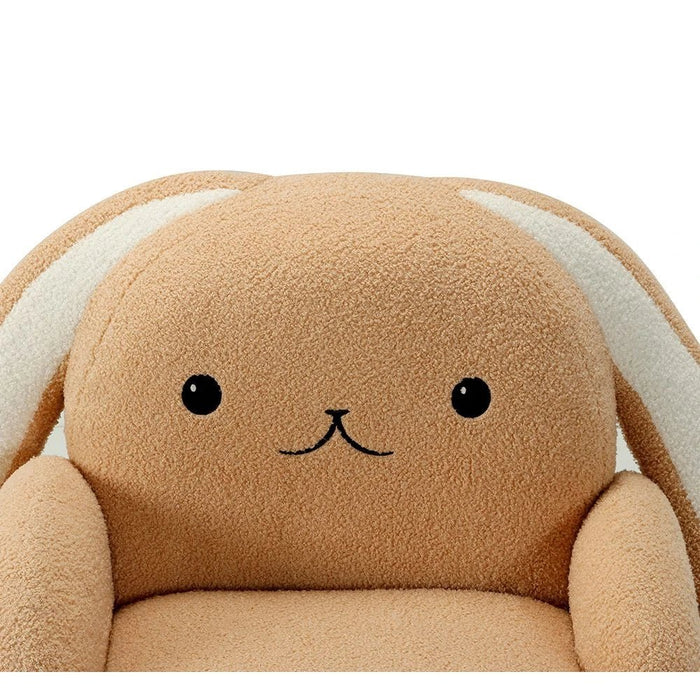 Floppy Ears Kids Chair-Light Beige+White