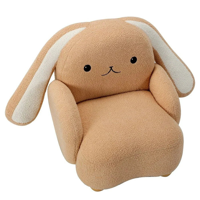 Floppy Ears Kids Chair-Light Beige+White