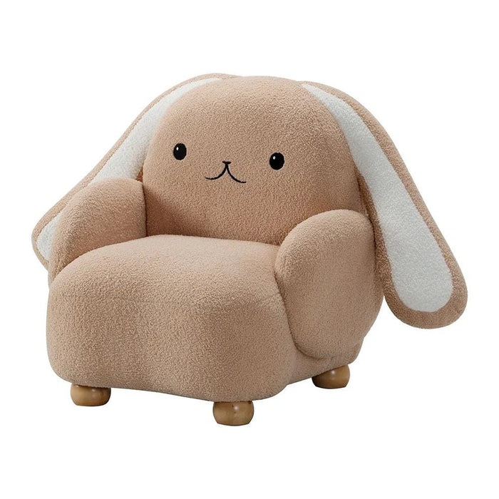 Floppy Ears Kids Chair-Light Beige+White