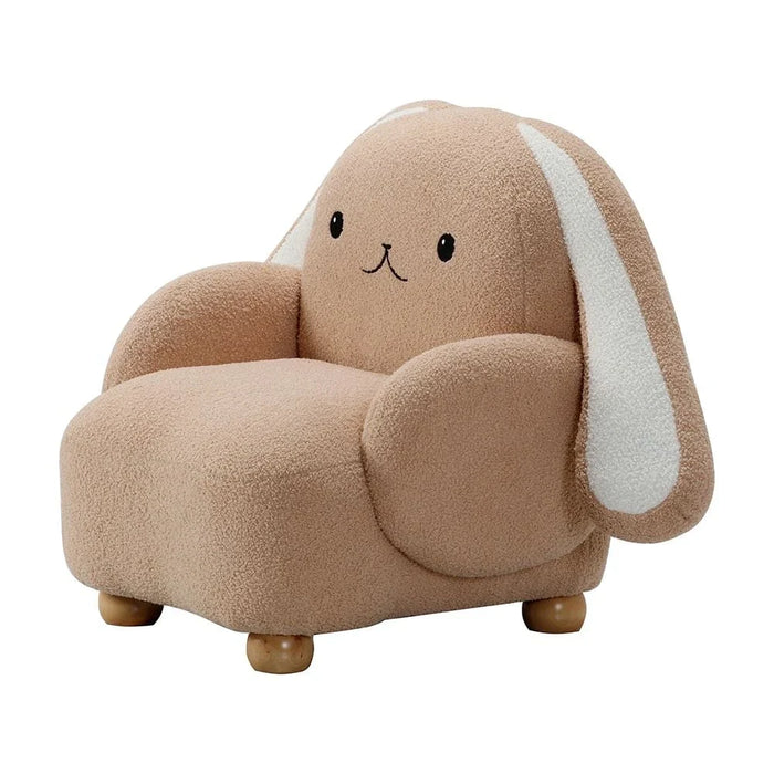 Floppy Ears Kids Chair-Light Beige+White