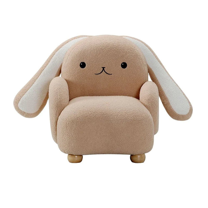 Floppy Ears Kids Chair-Light Beige+White