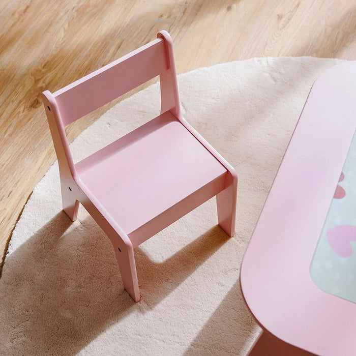 Candy 1+2-Seater Kids Table & Chair Set with Storage - Lego Top - Pink - With 2-Year Warranty