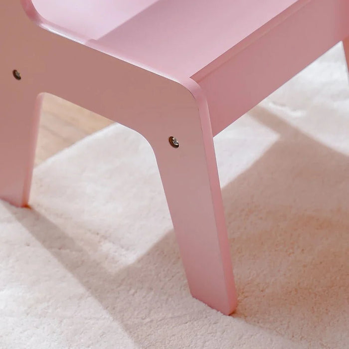 Candy 1+2-Seater Kids Table & Chair Set with Storage - Lego Top - Pink - With 2-Year Warranty