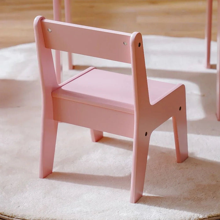 Candy 1+2-Seater Kids Table & Chair Set with Storage - Lego Top - Pink - With 2-Year Warranty