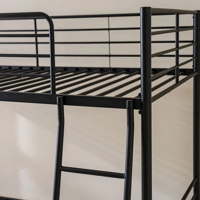 Bella 90x200 Metal Bunk Bed-Black