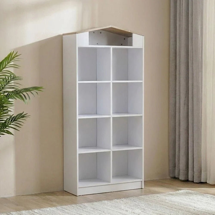 Stanley Bookcase - Sonoma Oak & White - With 2-Year Warranty