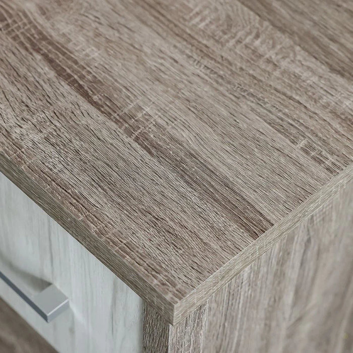 Calino 1Drawer Night Stand-Sonoma Oak & Light Oak