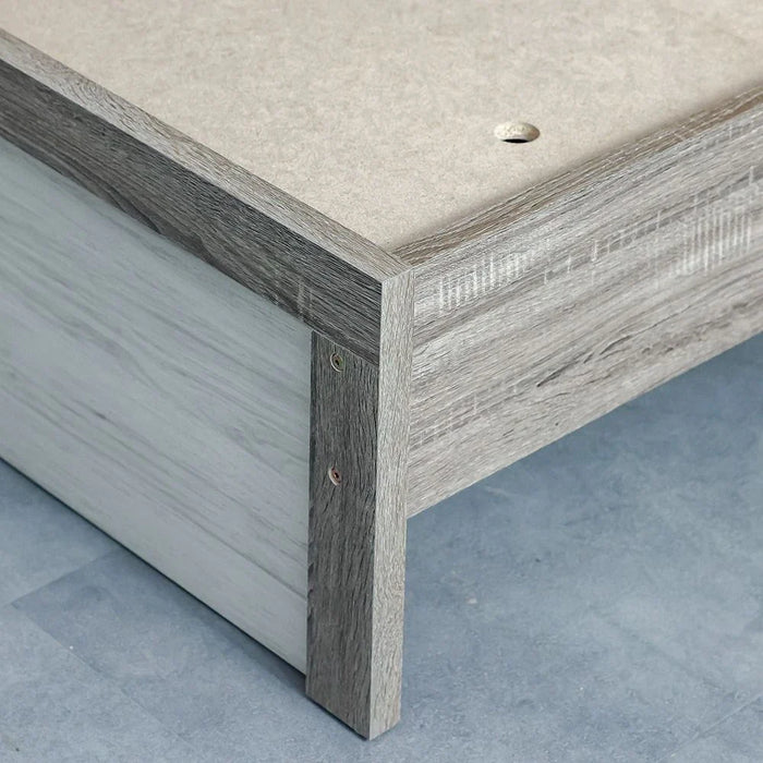 Calino 90x200 Kids Bed-Sonoma Oak & Light Oak