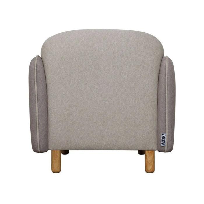 Pop 1 Seater Kids Sofa-Light Beige & Light Brown