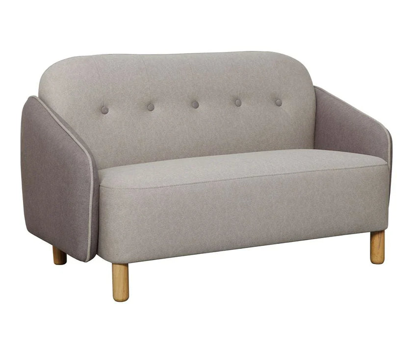 Pop 2 Seater Kids Sofa-Light Beige & Light Brown