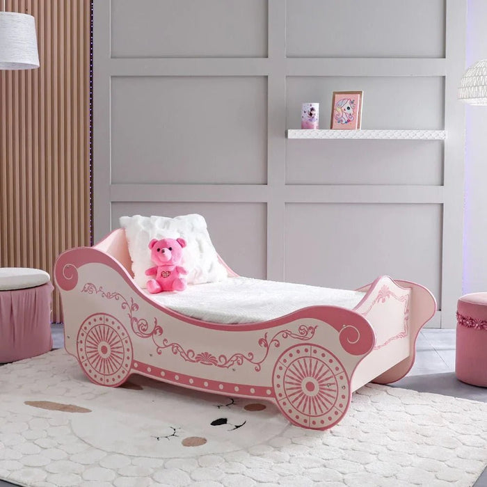Ranger Carriage 70x130 Toddler Bed - Pink - With 2-Year Warranty