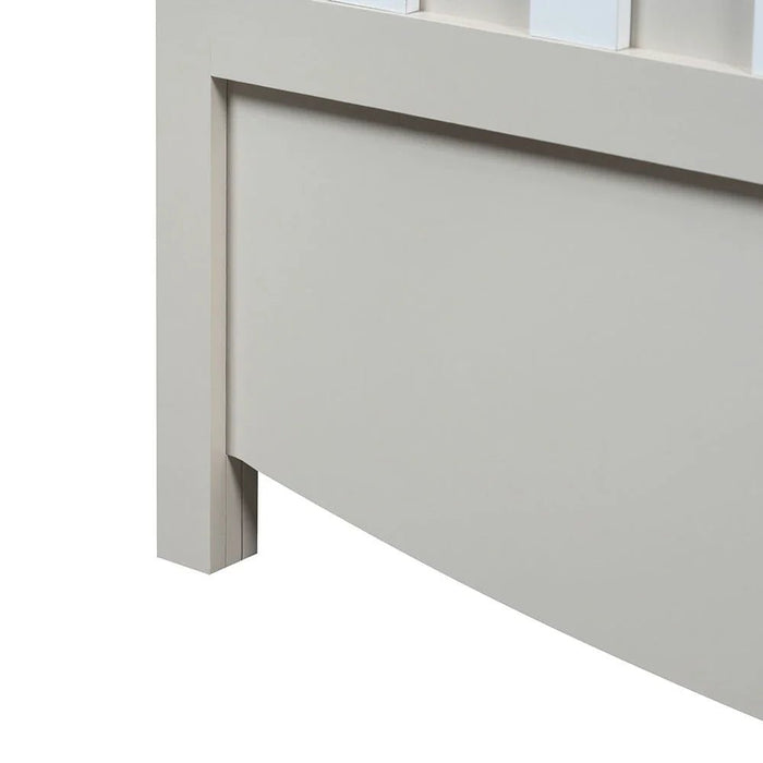 Hazel 90x200 Bed-Light Beige/White-With 2-Year Warranty