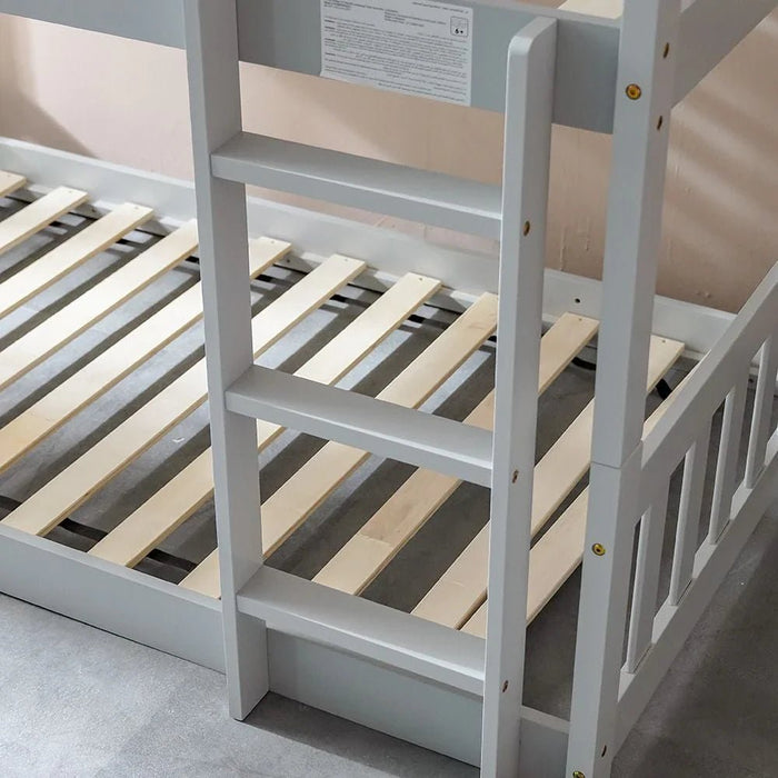 Derby Climber 90x200 Triple Bunk Bed-Grey