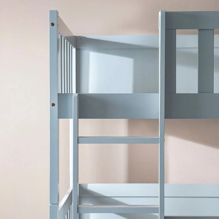 Derby Climber 90x200 Triple Bunk Bed-Grey
