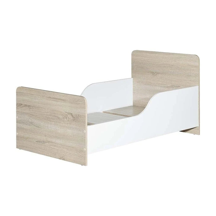 Kinder 70x130 Toddler Bed-White/Sonoma Oak-With 2-Year Warranty
