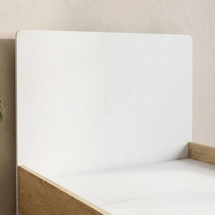 Kinder 90x200 Single Bed-White & Sonoma Oak-With 2-Year Warranty