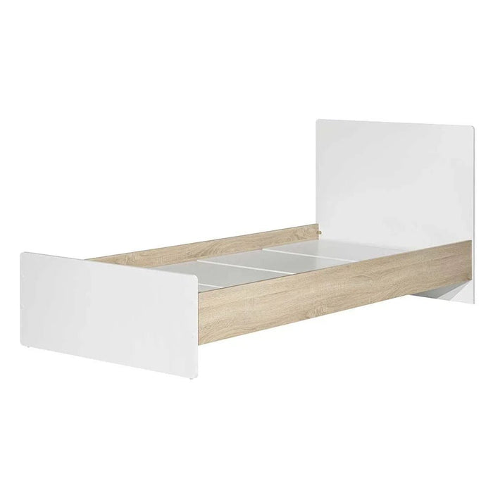 Kinder 90x200 Single Bed-White & Sonoma Oak-With 2-Year Warranty