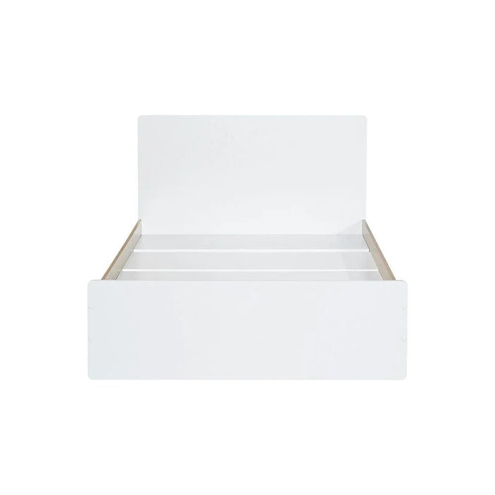 Kinder 120x200 Single Bed - White & Sonoma Oak - With 2-Year Warranty