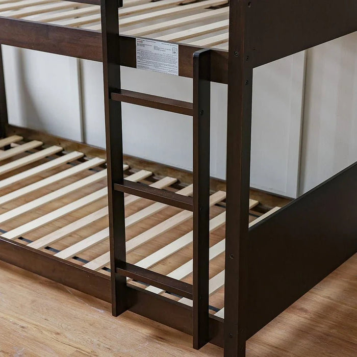 Derby House 90x200 Solid Wood Bunk Bed - Espresso - With 2-Year Warranty