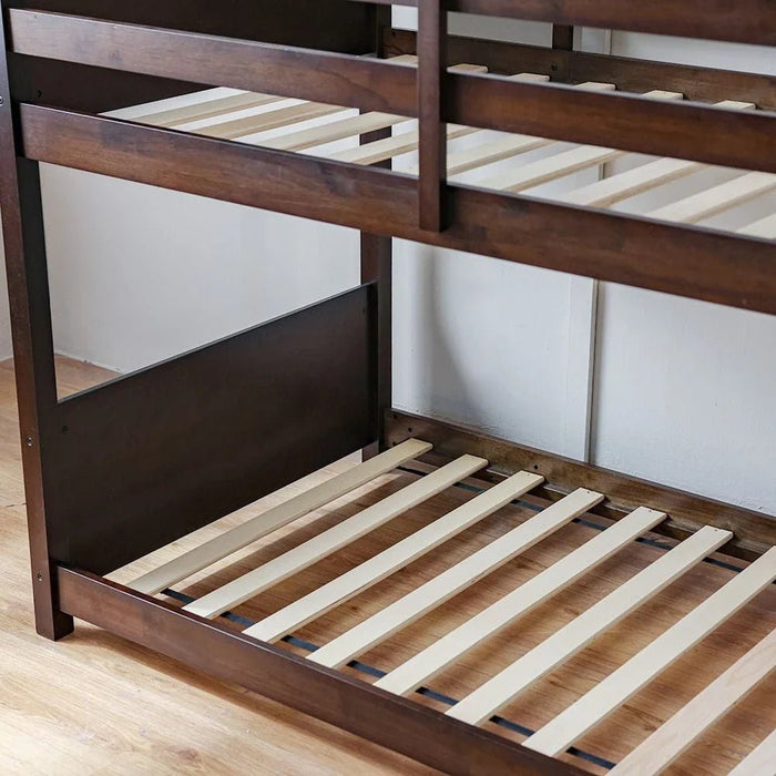Derby House 90x200 Solid Wood Bunk Bed - Espresso - With 2-Year Warranty