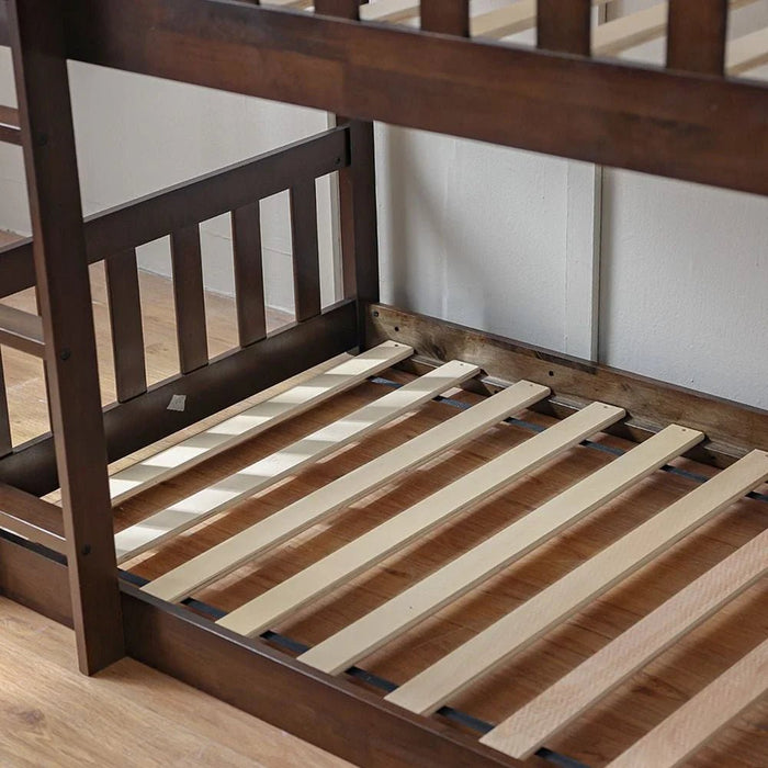Derby Climber-V2 90x200 Solid Wood Triple Bunk Bed-Espresso