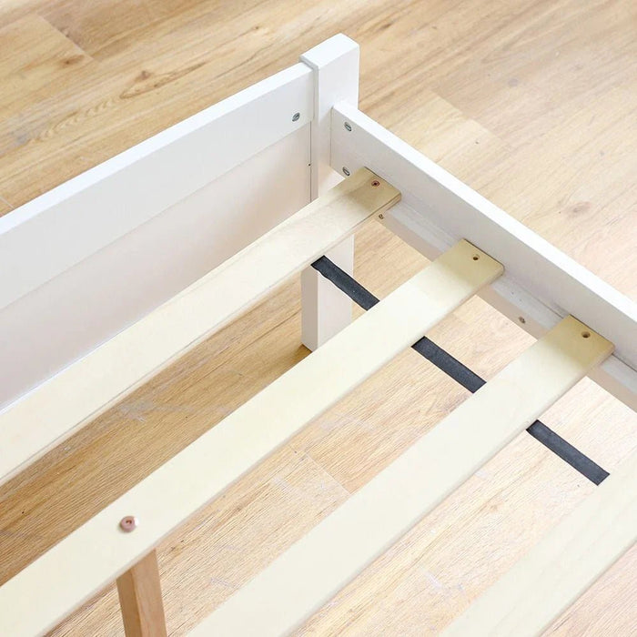 Derby Haven 90x200 Solid Wood Single Bed - White - With 2-Year Warranty