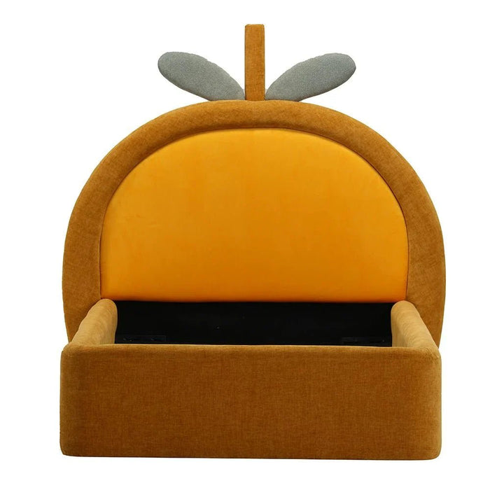 Tasty Mango 90x200 Upholstered KidsÕ Bed - Yellow - With 2-Year Warranty