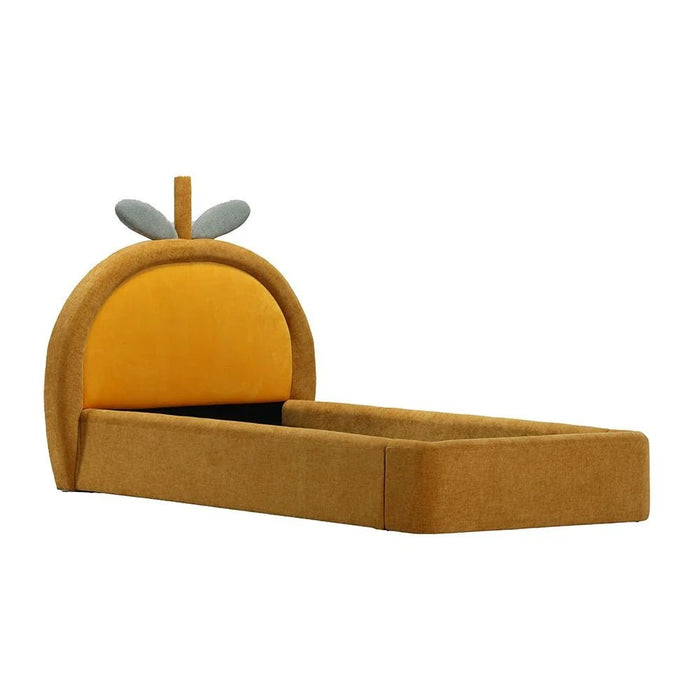 Tasty Mango 90x200 Upholstered KidsÕ Bed - Yellow - With 2-Year Warranty