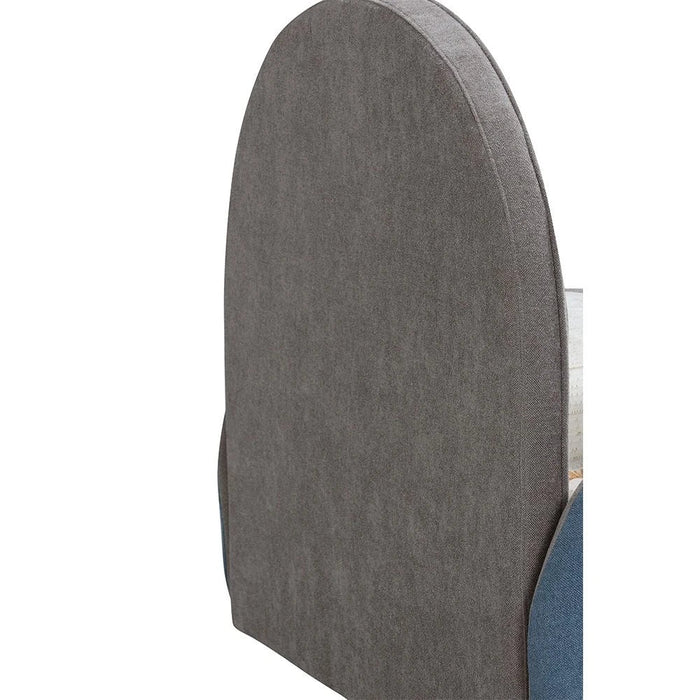 McQueen Car 90x200 Upholstered Kids Bed-Light Grey & Blue/Red
