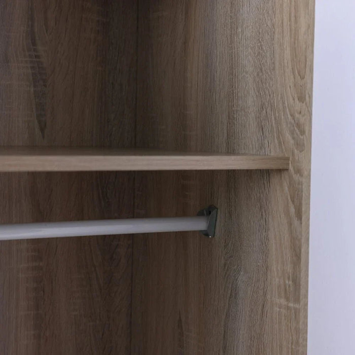 Kinder 3-Door Wardrobe-White/Sonoma Oak-With 2-Year Warranty
