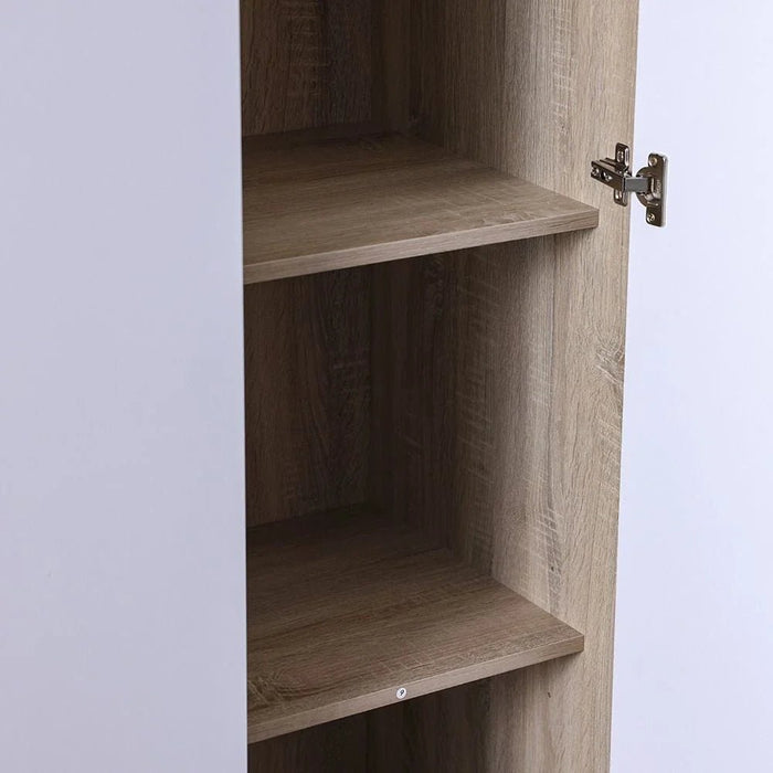 Kinder 3-Door Wardrobe-White/Sonoma Oak-With 2-Year Warranty