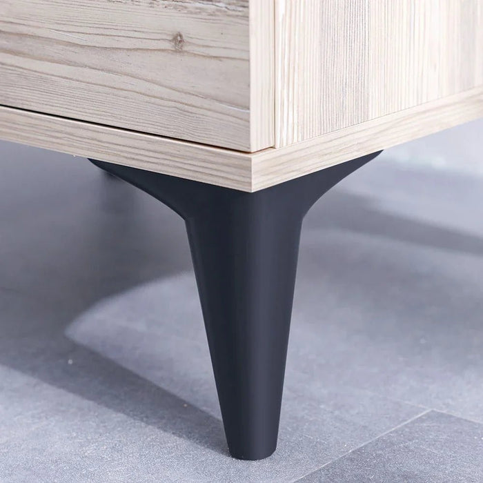 Bliss 1-Drawer Nightstand - Oak & Pink - With 5-Year Warranty