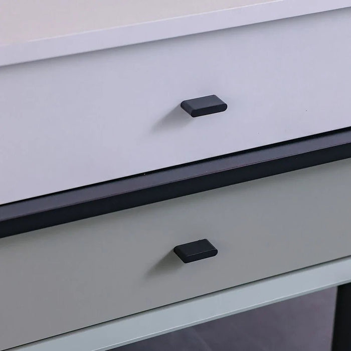 Petra 2Drawers Night Stand-White & Grey