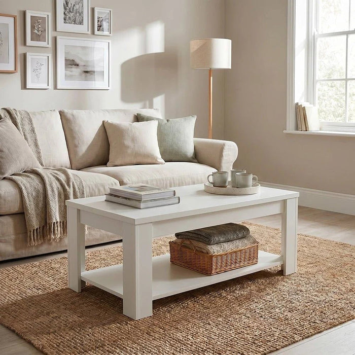 Heather Coffee Table-White