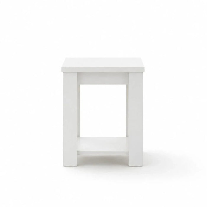 Heather End Table-White