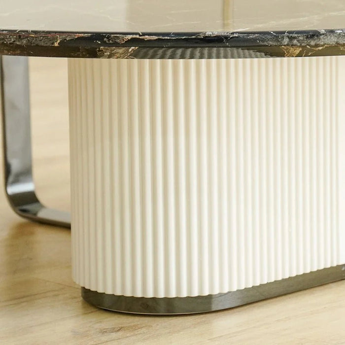 KrisalisÊCoffee Table - Beige/Black - With 2-Year Warranty