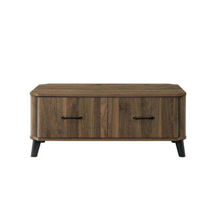 Basel Coffee Table with 2 Drawers - Columbia Walnut - With 2-Year Warranty