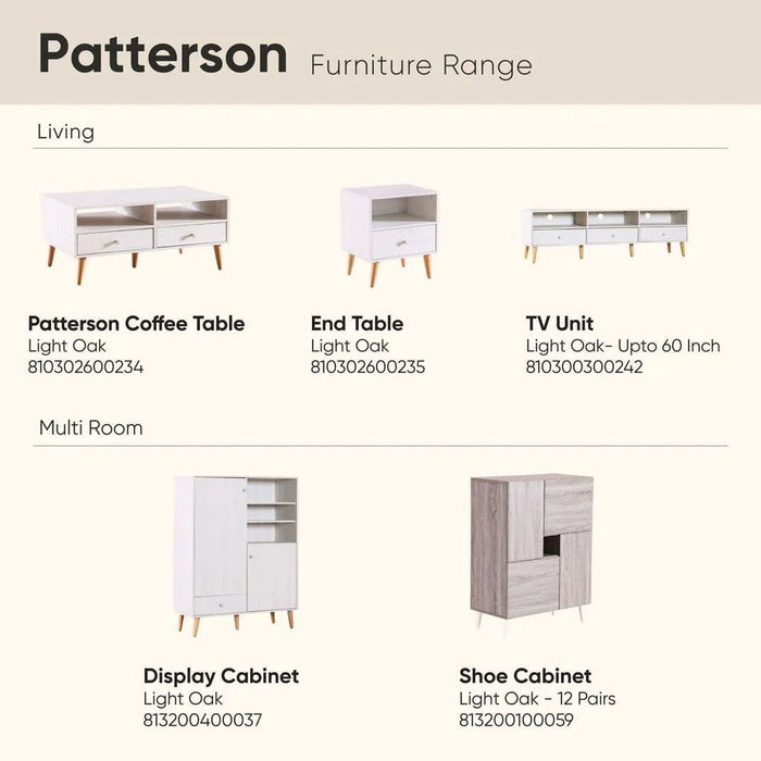 Patterson TV Unit for TVs upto 60 Inches with Storage-2 Years Warranty