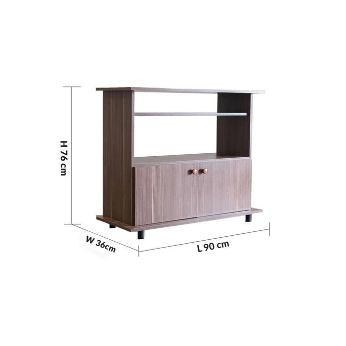 Tadeo TV Rack for TVs upto 32 Inches-Almond