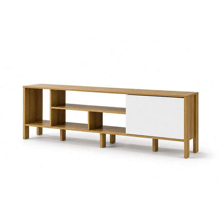 Cedro TV Rack up to 45 Inches-Almond/White