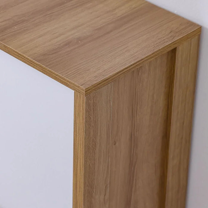Cedro TV Rack up to 45 Inches-Almond/White