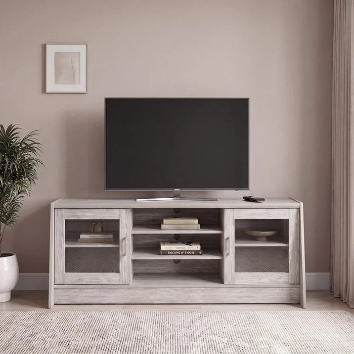 Woody TV Unit-For TVs Up to 55 Inches-Grey Oak