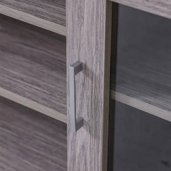 Woody TV Unit-For TVs Up to 55 Inches-Grey Oak