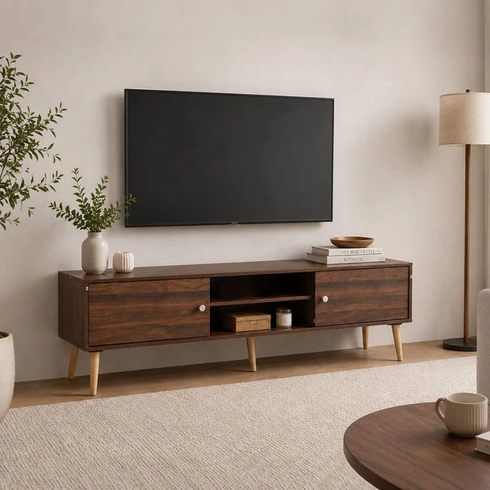 Palmer TV Unit Ð For TVs up to 65 Inches-Columbia Oak